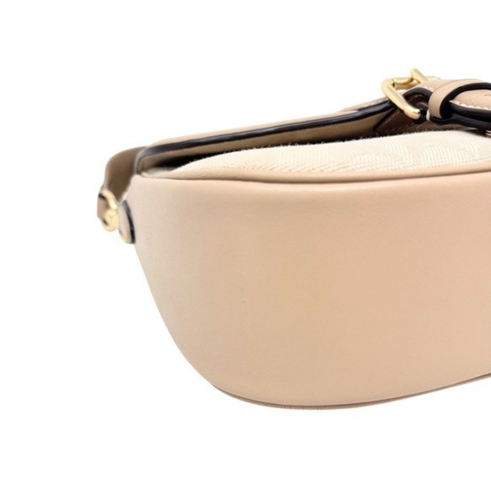 Coach Amelia Saddle Bag Signature Canvas Crossbody Dark Natural Multi Gold NWT - Picture 10 of 12